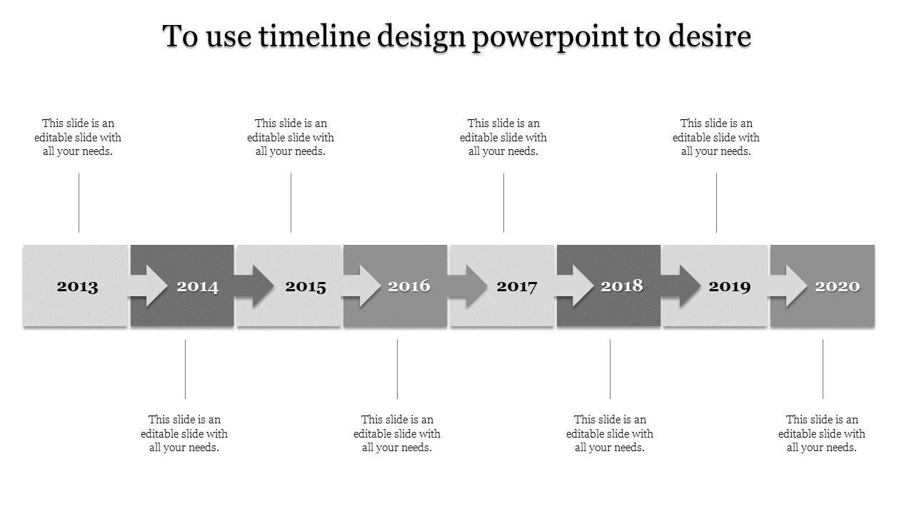 timeline design powerpoint-Gray
